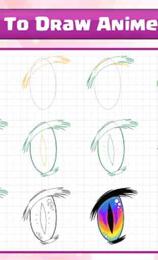 Como desenhar olhos de anime 4