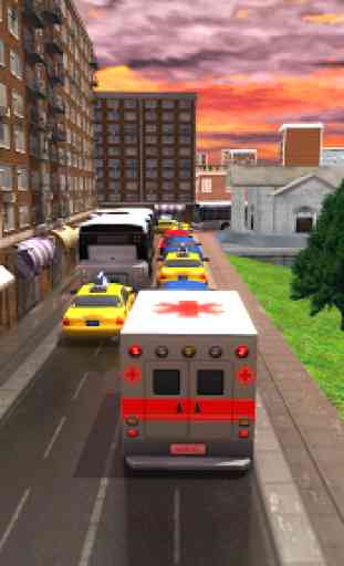 Emergência Ambulância Rescue Driver: Simulator 3D 3