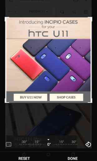 Ferramenta Captura de tela HTC 3