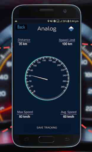 GPS Speedometer Heads Up Display: Odometer App 3
