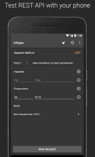 Httper - Test REST API with your phone 1