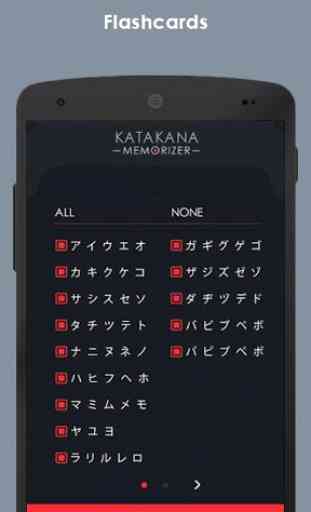 Katakana Memorizer: aprenda o katakana Japonês 4