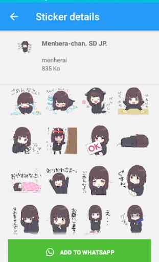 Menhera-chan Stickers for WhatsApp 2019 3
