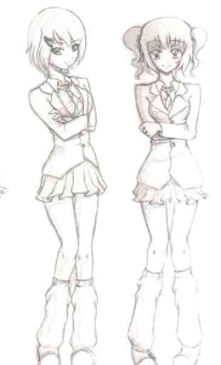 Meninas de desenho de anime 4