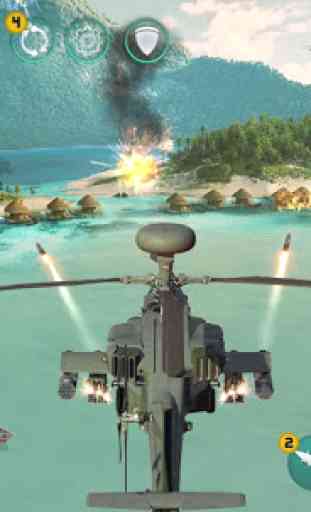 Modern Helicopter warfare battle: Free Games 2