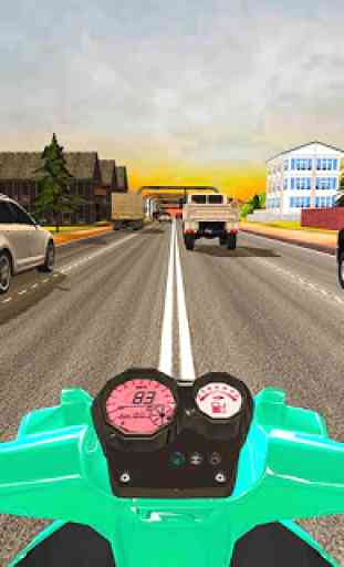 Piloto de tráfego de estrada - 3D Bike Racing 4