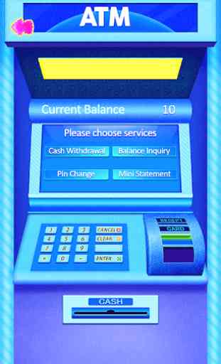 Simulador ATM - dinheiro Caixa 4