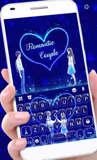 Tema Keyboard Romantic Love 1