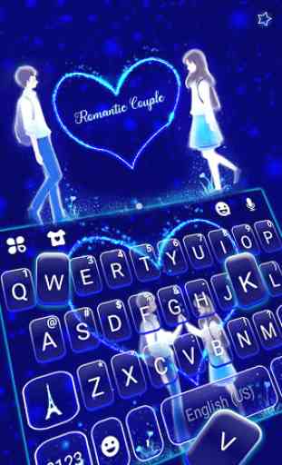 Tema Keyboard Romantic Love 2