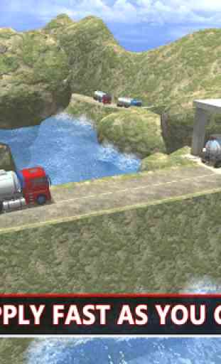 Transporte de caminhão petroleiro: Hill Drive 2