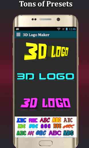 3D Texto Editor Foto Lite-3D Logotipo  & 3D Nome 3