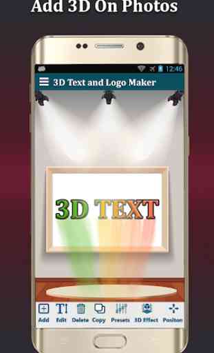 3D Texto Editor Foto Lite-3D Logotipo  & 3D Nome 4