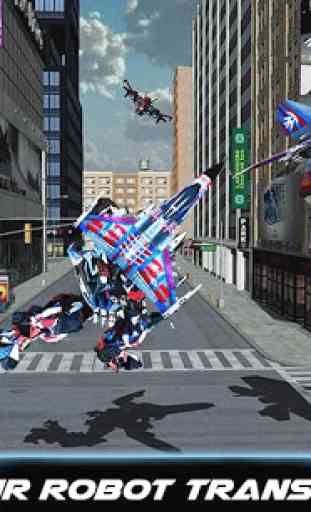Air Force Real Robot Transform: Fighter Jet Plane 2