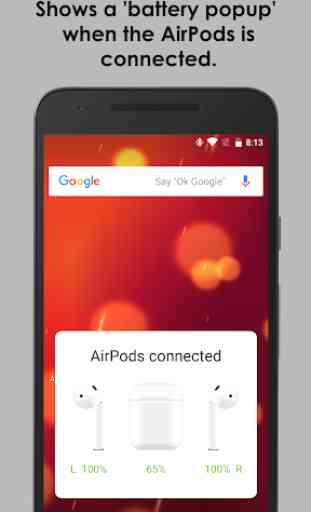 AirBuds Popup - airpod battery app 1