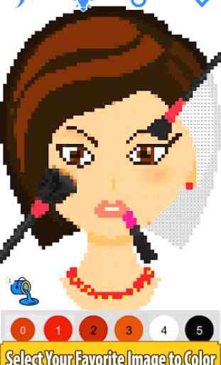 Beauty Color by Number-Pixel Art, Sandbox Coloring 4