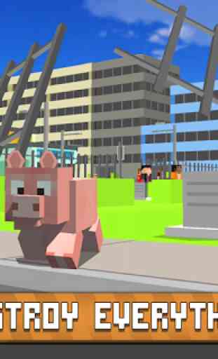 Blocky City Pig Simulator 3D 2