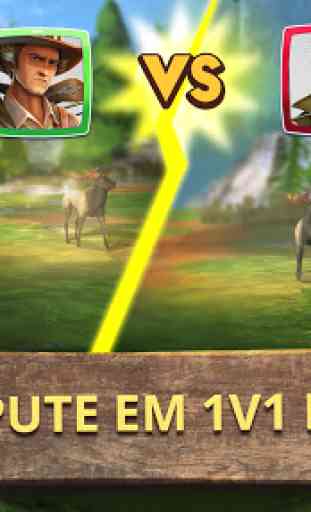 Bow Hunting Duel: Jogos de caça online 1v1 PvP 2