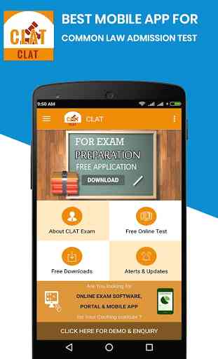CLAT Law Exam Preparation App- Free Online tests 1