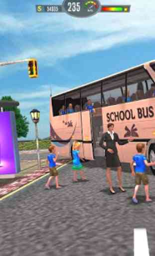 condução de ônibus escolar real - motorista ônibus 2