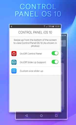 Control Panel - Smart Control OS 11 3