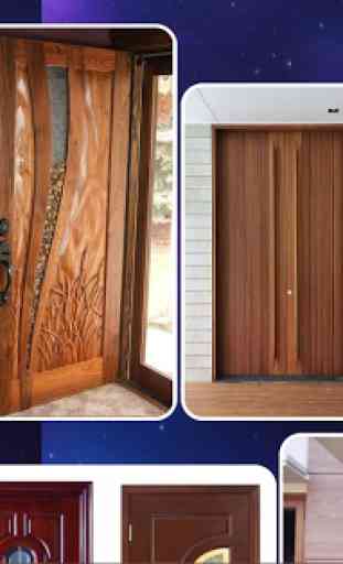 Design de porta de madeira 1