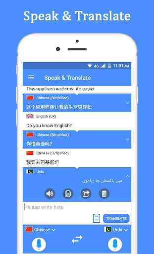 Fale e traduza tradutor de voz e intérprete 2