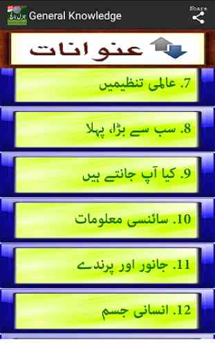 General Knowledge English Urdu For All 4
