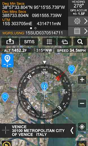 GPS Location Info, SMS Coordinates, Compass + 2