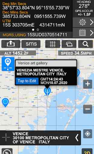 GPS Location Info, SMS Coordinates, Compass + 3