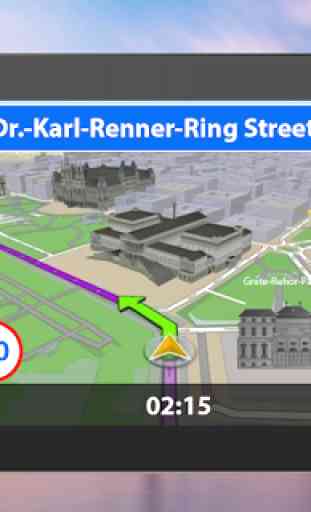 GPS Viver Mapa Direção Navegação - Rua Visão 3D 3