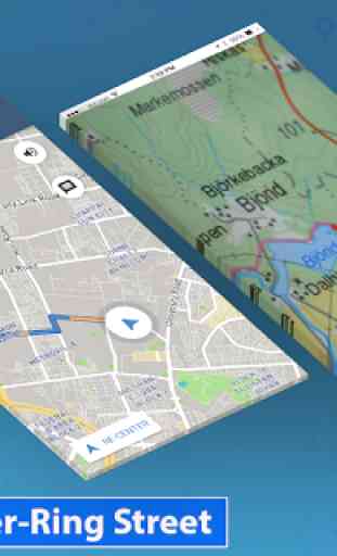 GPS Viver Mapa Direção Navegação - Rua Visão 3D 4