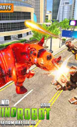 Grand US Rhino Robot City Battle 2