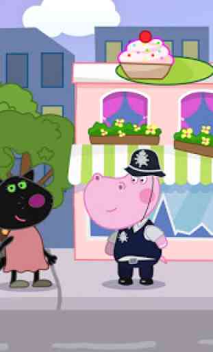 Jogos de polícia infantil: detetive de hipopótamos 2