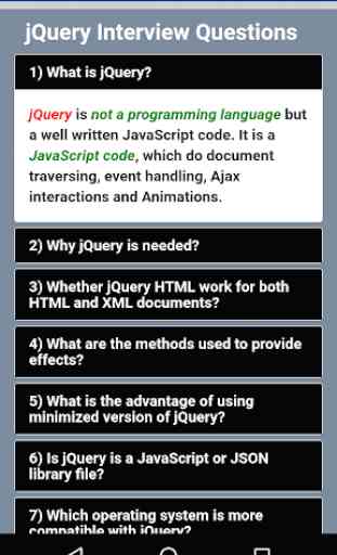 JQuery Interview Questions 2