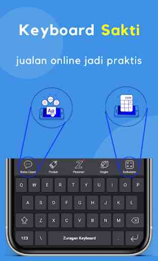 Keyboard Jualan Online: Cek Ongkir, Kalkulator 1