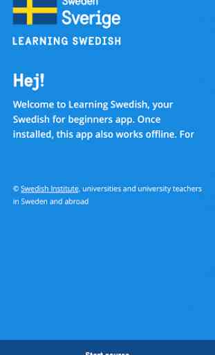 Learning Swedish 1