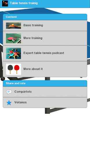 Mesa de tênis de formação 1