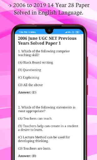 NTA UGC Net Solved Paper in Hindi and English 2