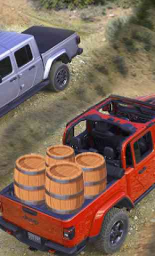 Offroad Pickup Truck Cargo Duty:Uphill Driving Sim 3