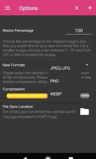PDF > JPEG Conversor: TIF GIF > PNG WEBP 3