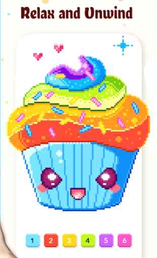 Pixel Art Paint by Number Coloring Book 2