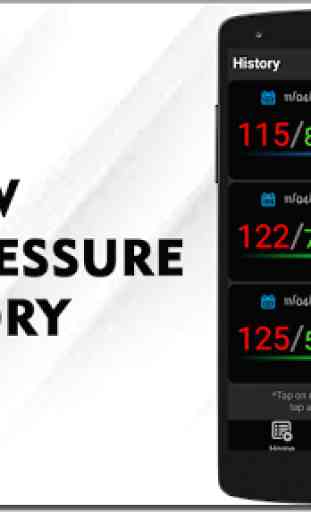 Registrador de pressão arterial: histórico 2