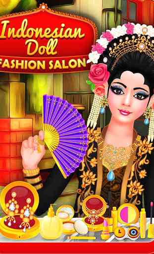 salão de moda boneca indonésia vestir e reforma 1