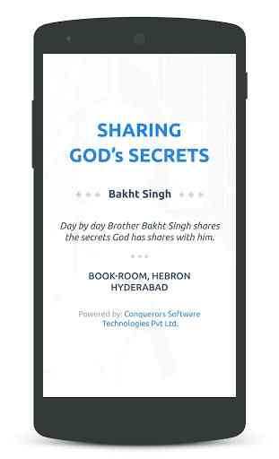 Sharing God's Secrets 1
