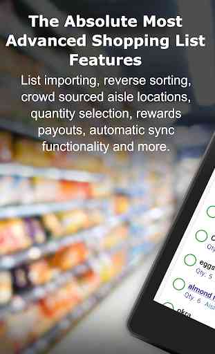 Shopping List with Aisle Locations - Speed Shopper 2