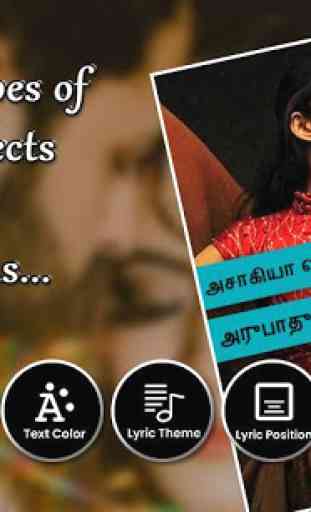 Tamil Lyrical Video Status Maker - Tamil video 3