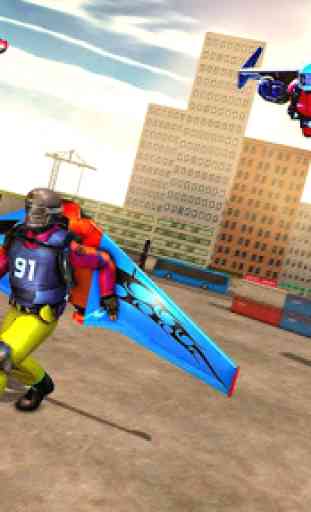Voando Jetpack Hero Crime 3D Fighter Simulator 3