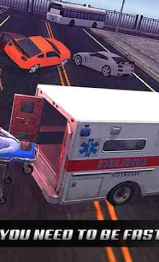 Ambulatório de resgate sim 17-driver de emergência 2