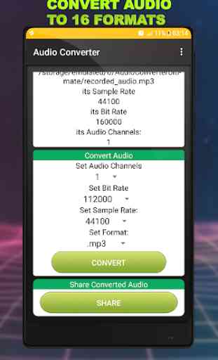 Audio Converter - 16 Audio Formats 2