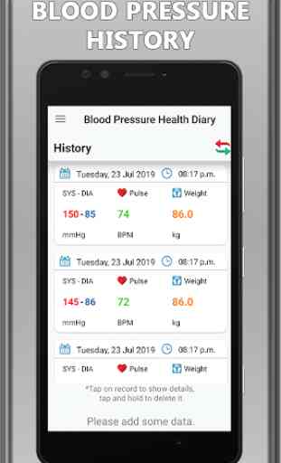 Blood Pressure Check Diary: BP Info 2
